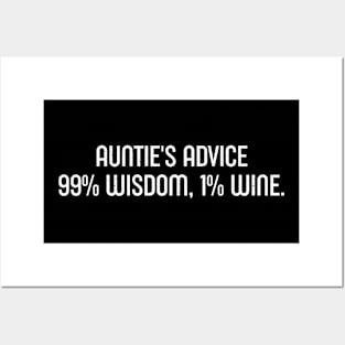 Auntie's Advice: 99% Wisdom Posters and Art